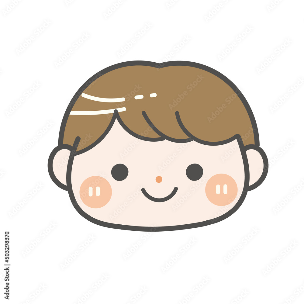 保育園児(男の子)の顔 保育園児(男の子)の顔