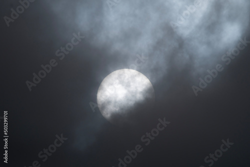 Fototapeta moon and clouds