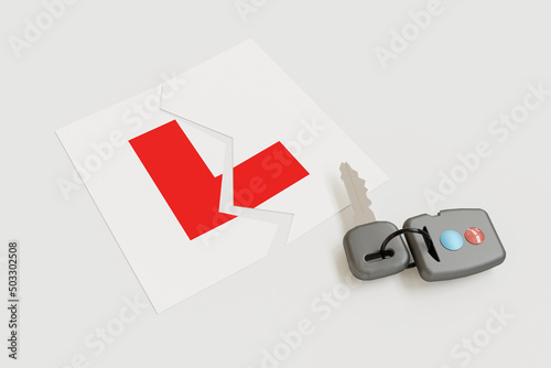 Learner Drivers L Plates, Learning to Drive in the United Kingdom