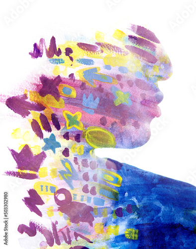 Paintography. A portrait of a young graffiti artist