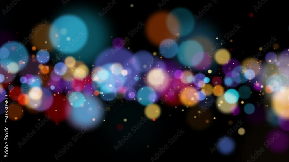 colorful bokeh background particles lights circles