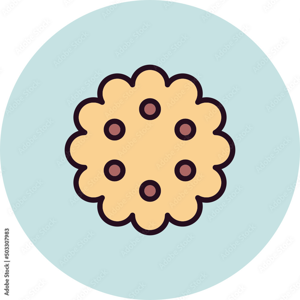 Pastry Biscuit Icon Pastry Biscuit Icon