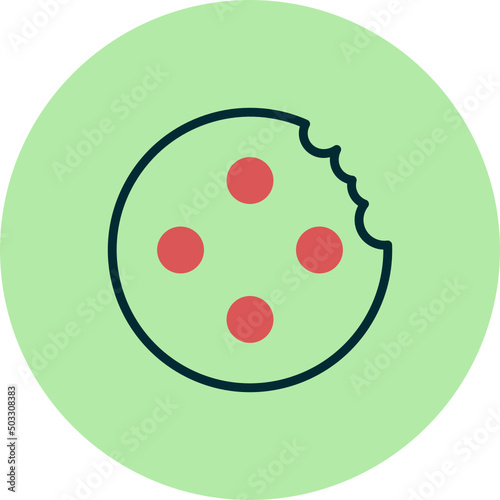 Marie Biscuit With Bite Icon