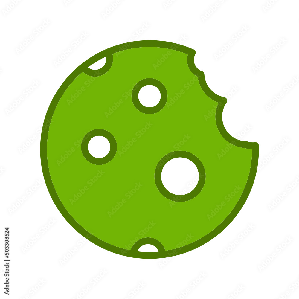 Cookie With Fine Chips Icon Cookie With Fine Chips Icon
