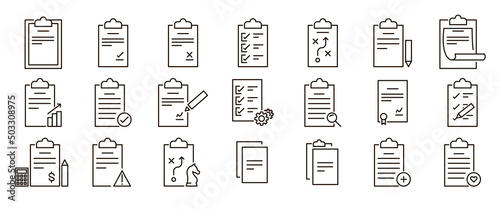 Checklist icon mega web set