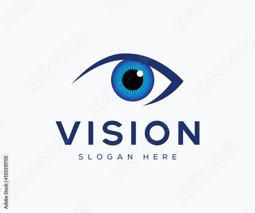Eye care Logo Design Vector. Creative Eye Logo Design Vector Template.