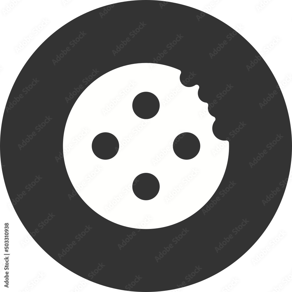 Obraz premium Marie Biscuit With Bite Icon