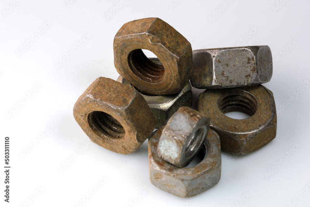 Old rusty nuts Old rusty nuts
