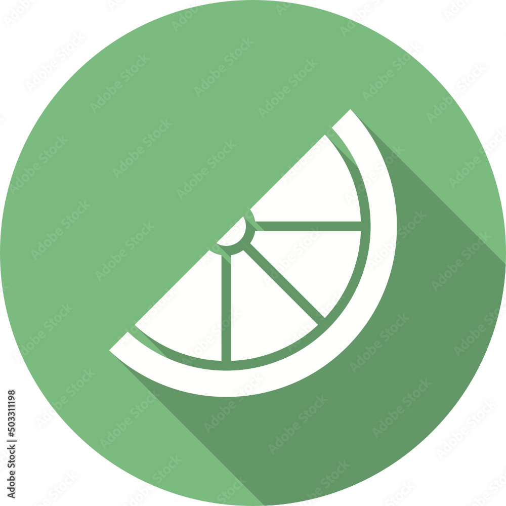 Inclined Slice Of Lemon Icon Inclined Slice Of Lemon Icon