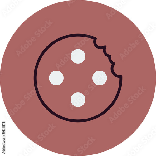 Marie Biscuit With Bite Icon
