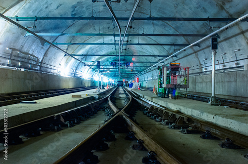 Light Rail Transit Tunnel Tracks