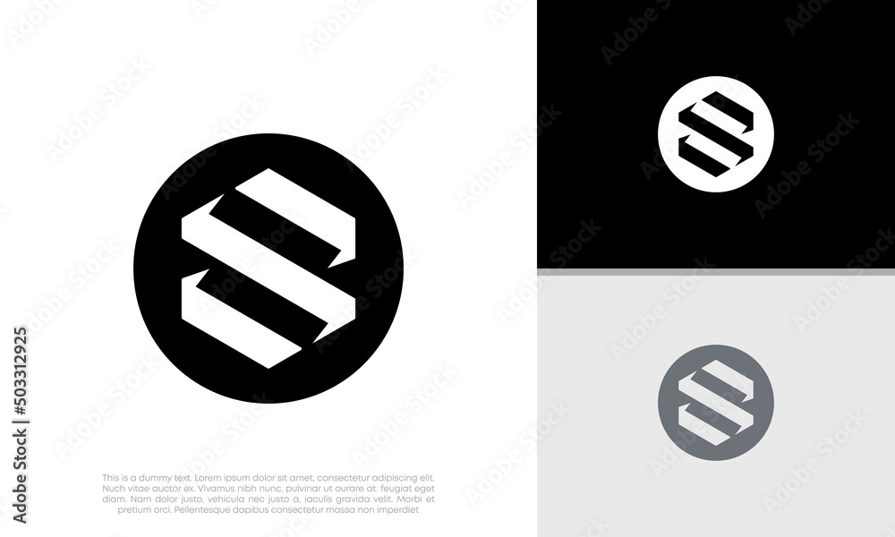 Initials S logo design. Initial Letter Logo.
Initials S logo design. Initial Letter Logo.