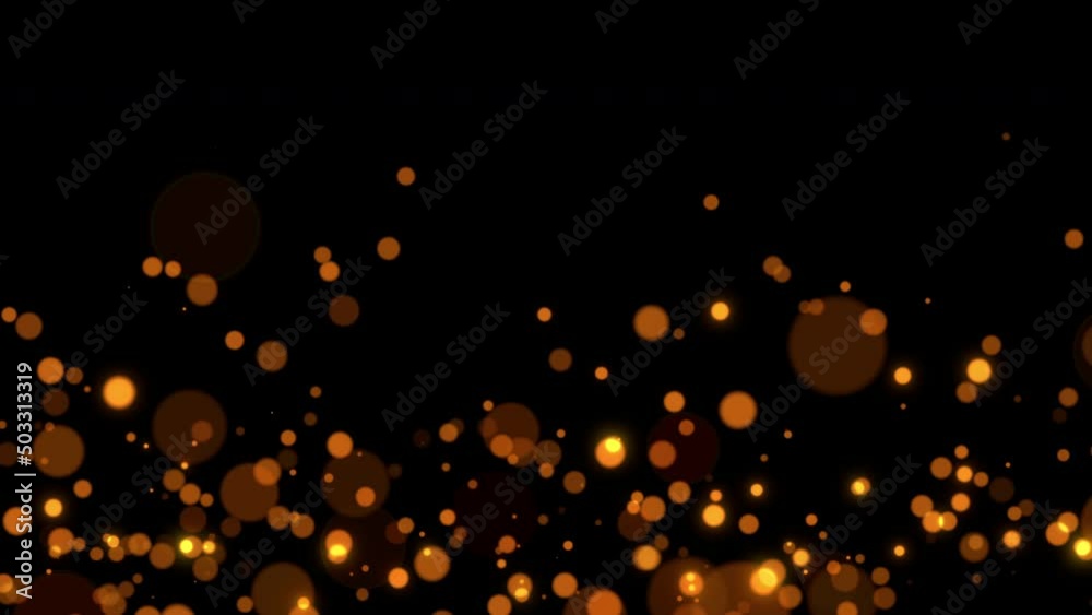 orange circle particles motion background