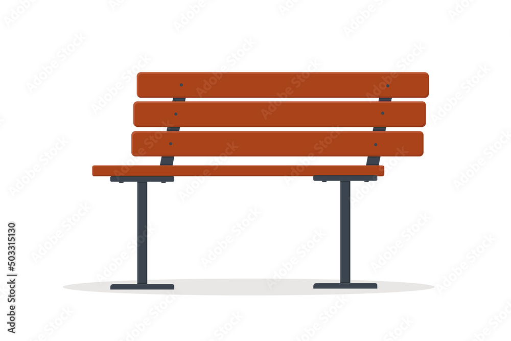 bench made of wood on a white background for sitting bench made of wood on a white background for sitting