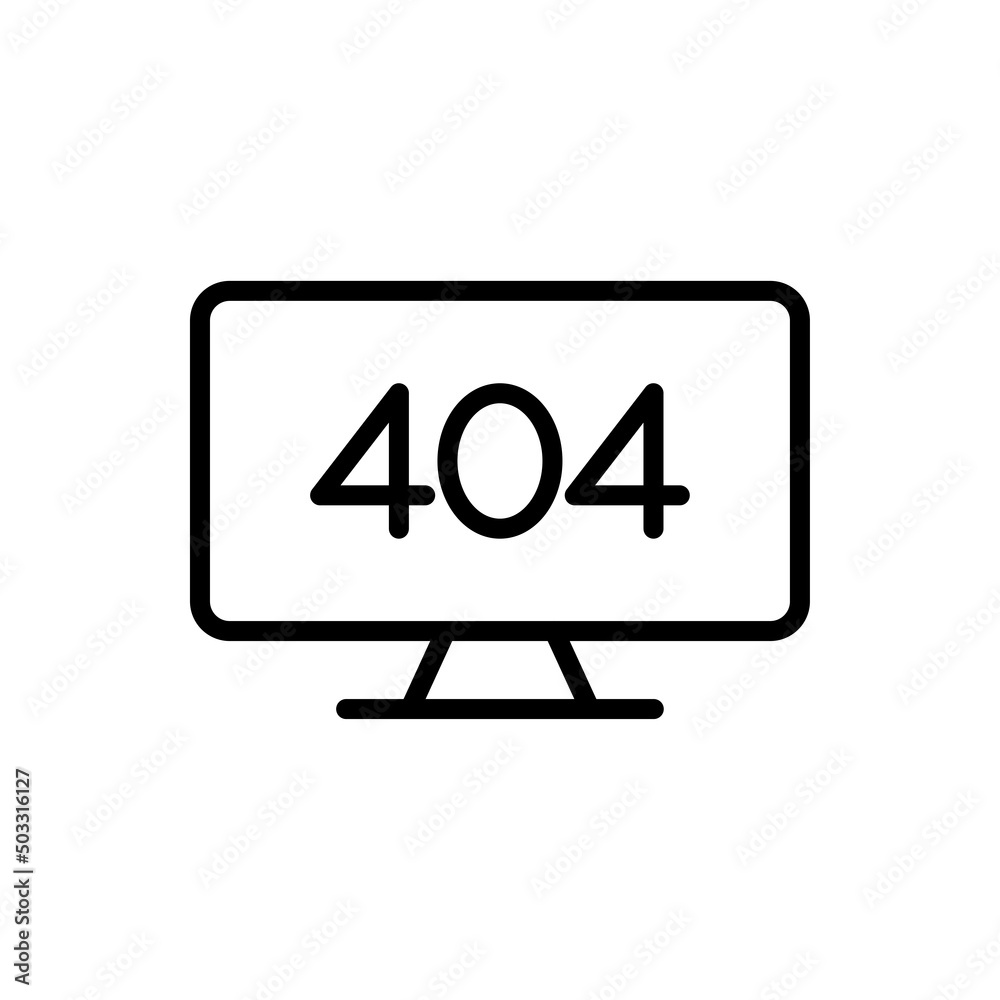 404, error simple icon, vector. Flat design 404, error simple icon, vector. Flat design