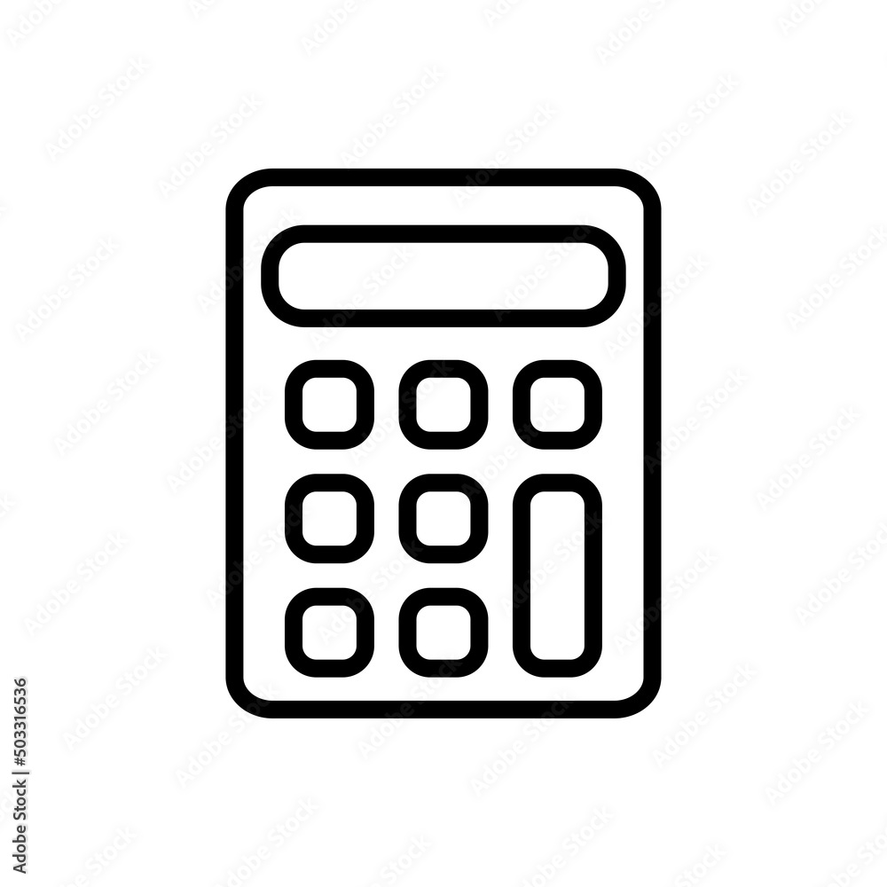 Calculator simple icon vector. Flat design Calculator simple icon vector. Flat design