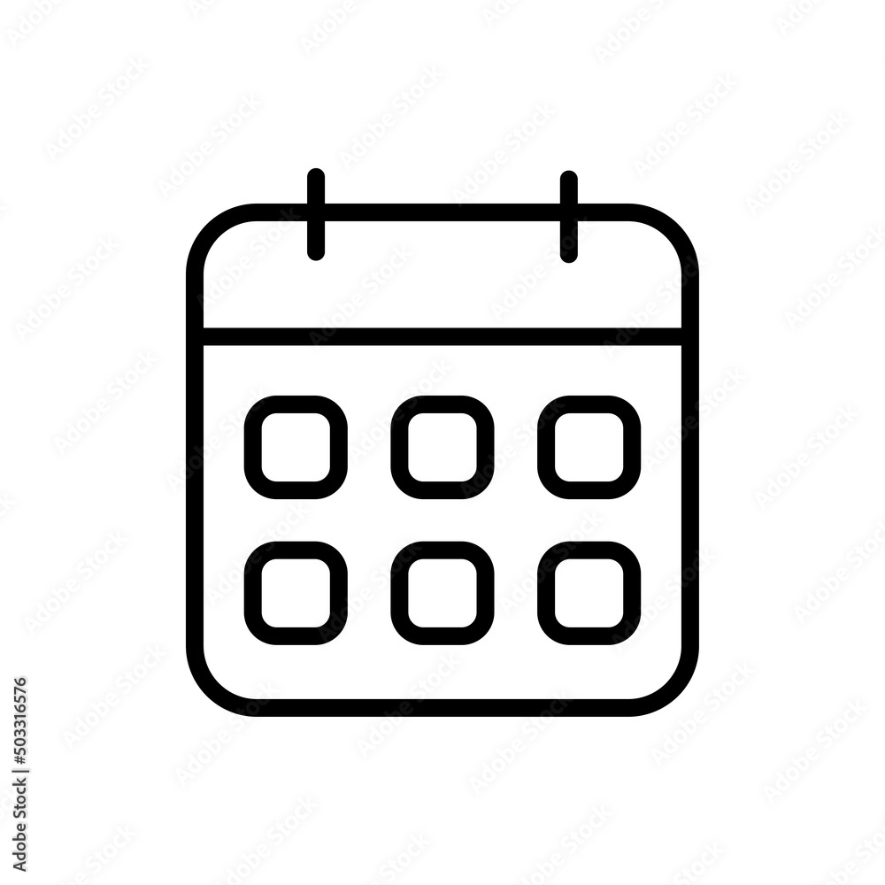 Calendar simple icon vector. Flat design Calendar simple icon vector. Flat design