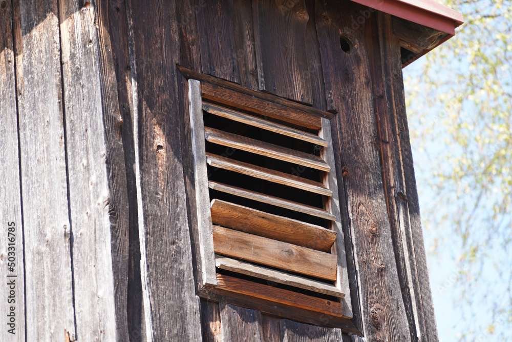 old wooden window