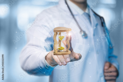 Canvas-taulu Concepts of timely medical assistance.