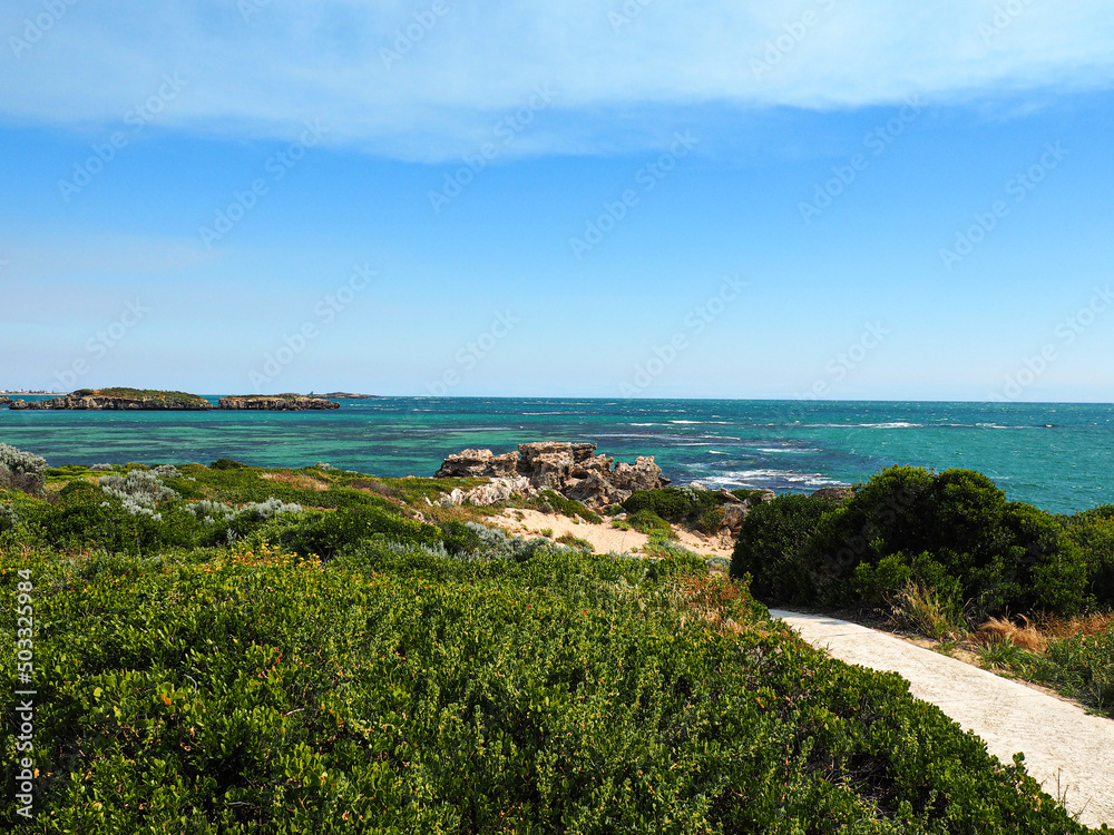 beautiful Point Peron in Western Australia - Ocean with turquoise water