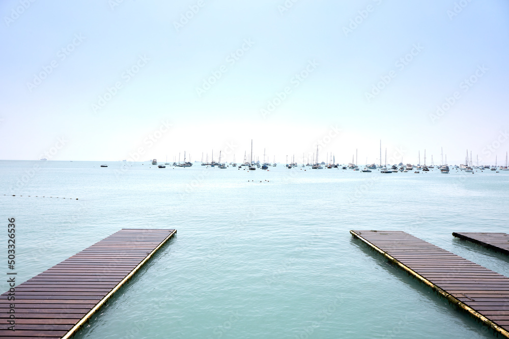Fototapeta premium The district of La Punta is one of the seven that make up the constitutional province of Callao on the central coast of Peru. It limits to the North, South and West with the Pacific Ocean and to the E
