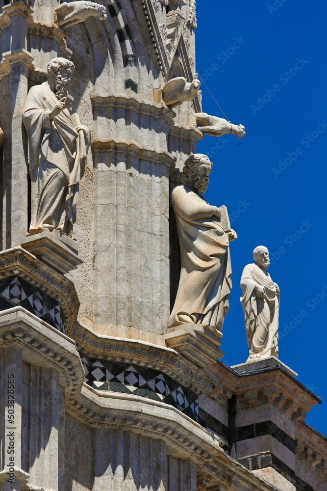 Obraz premium Siena, il Duomo di Santa Maria Assunta. Toscana, Italia