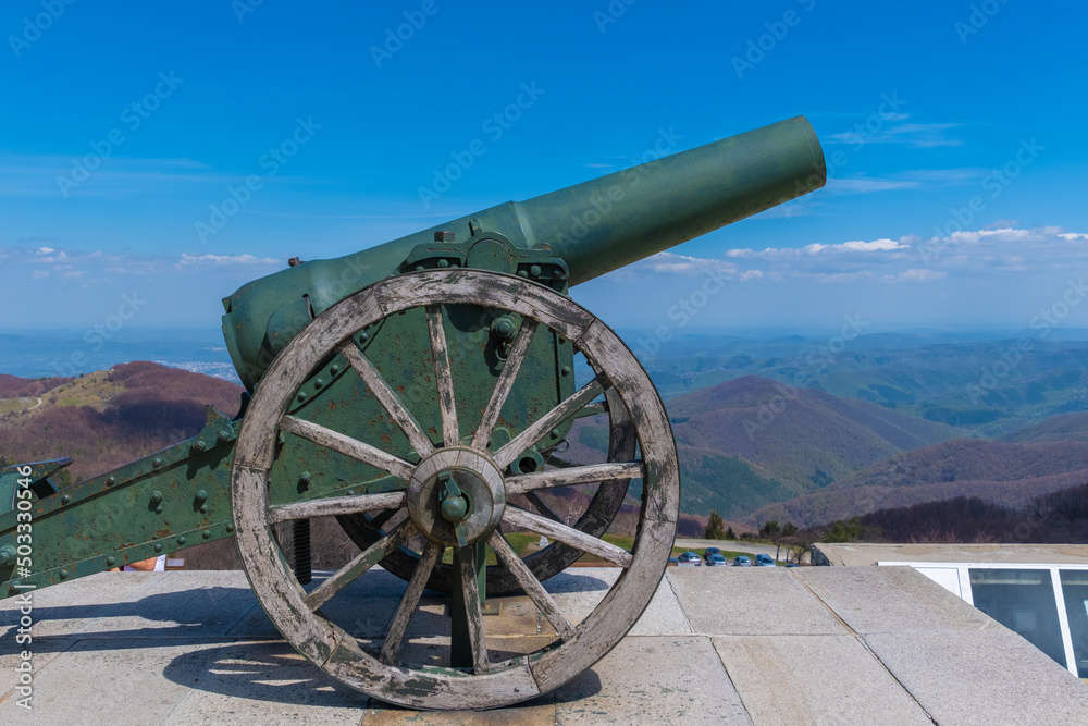 Monument to Freedom commemorating battle at Shipka pass in 1877-1878 in Bulgaria