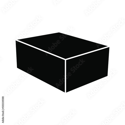 Cube, Cubic or Box Icon. vector illustration