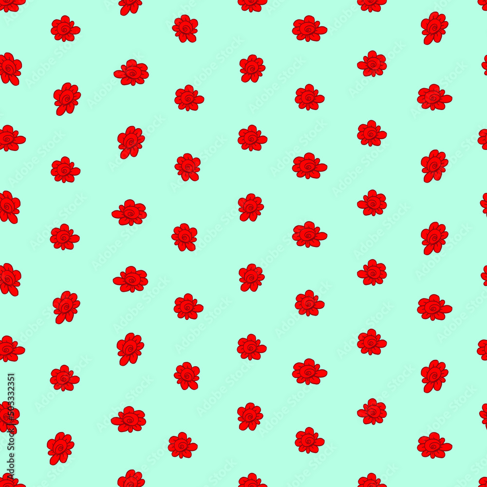 vector seamless pattern simple isolated small flowers vector seamless pattern simple isolated small flowers