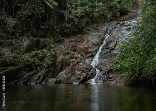 Suazier waterfall in Seychelles