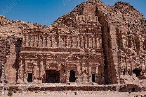 Views of the lost Nabatean city of Petra in Jordan