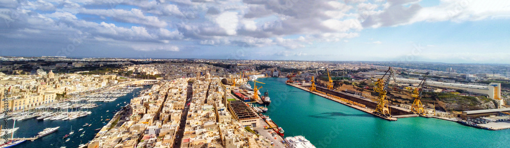 Senglea aerial view, Malta