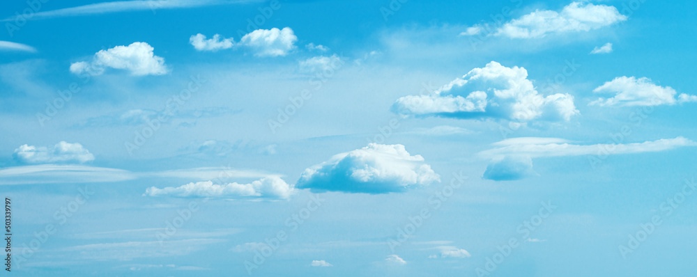 Clear Blue sky background with white clouds Clear Blue sky background with white clouds