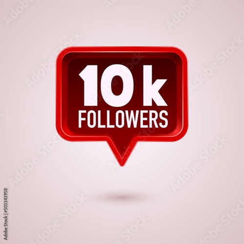 Followers 10k social media symbol