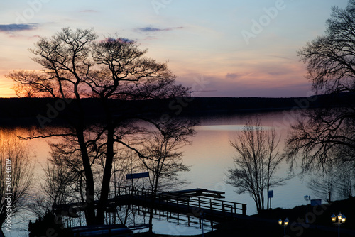 Sonnenuntergang am Scharmützelsee bei Bad Saarow photo