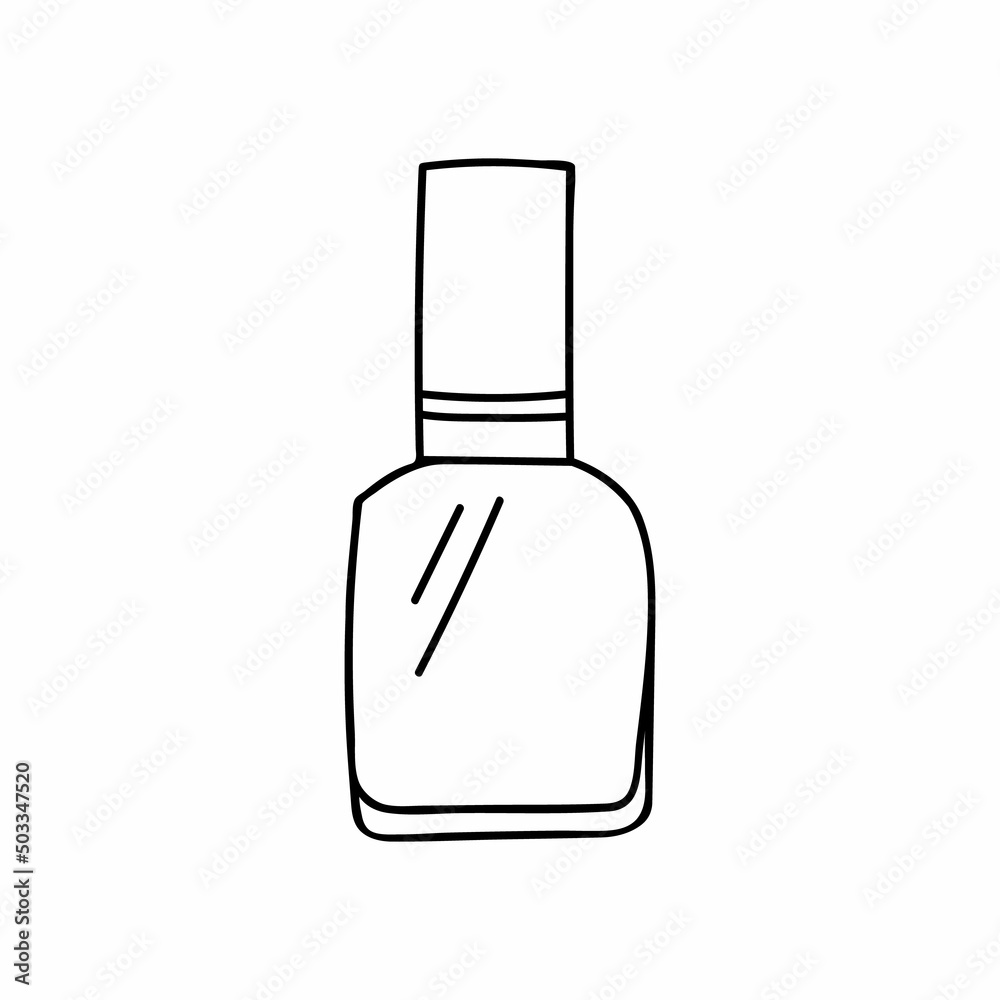 Doodle nail polish icon in vector. Hand drawn nail polish icon in vector. Doodle nail polish illustration in vector. Nail varnish icon Doodle nail polish icon in vector. Hand drawn nail polish icon in vector. Doodle nail polish illustration in vector. Nail varnish icon