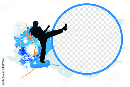 Active people. Sport background ready for poster or banner, vector.