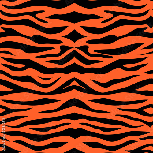 Tiger skin background.
Striped  pattern for wallpaper, web sites, wrapping paper, for fashion prints, fabric textile.   photo