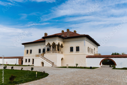 The ensemble of the Brancovenesc Palace from Potlogi. Romania.