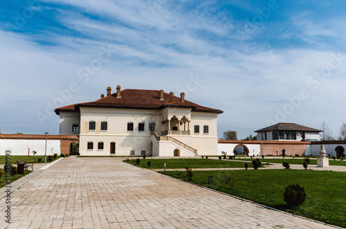 The ensemble of the Brancovenesc Palace from Potlogi. Romania.