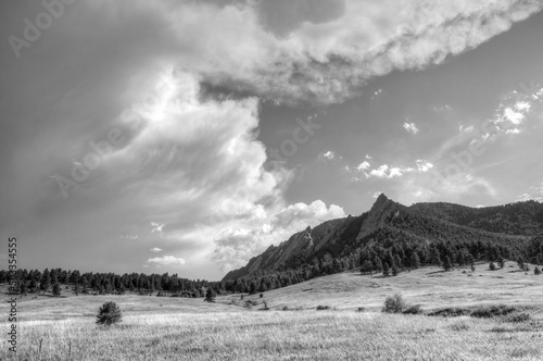 Chautauqua Park, Flatirons in Boulder Colorado photo