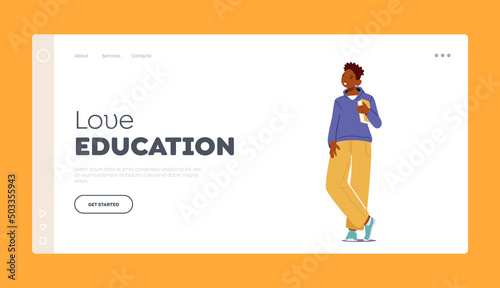 Photos Education Landing Page Template