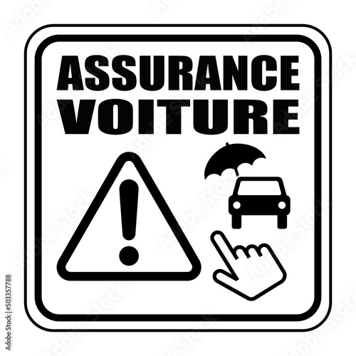 Logo assurance voiture.