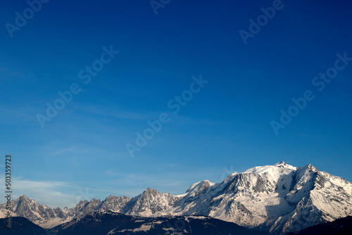 French Alps. Mont Blanc massif. © Godong Photo