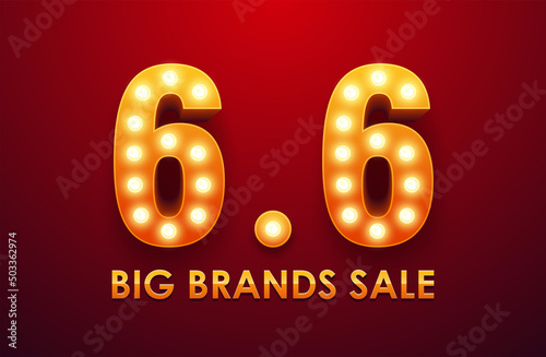 6.6 Big Brands Sale. Text L...
