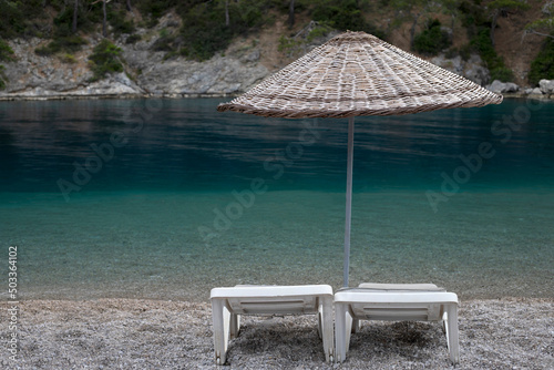 Fototapeta Naklejka Na Ścianę i Meble -  aegean beach at the turkey