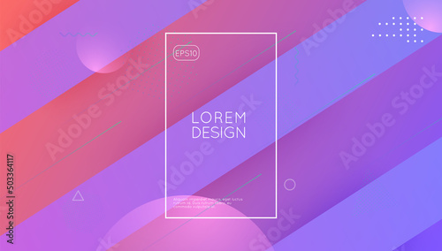 Minimal Shape. Rainbow Journal. Mobile Page. Horizontal Geometry. Violet Bright Design. Cool Landing Page. Gradient Poster. Color Neon Layout. Lilac Minimal Shape