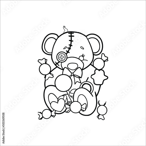 voodoo coloring page for adult nique Pages to Color on Voodoo Dolls, Satanic Art,