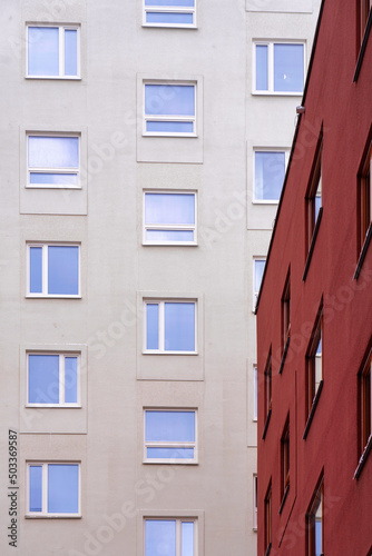 windows of a building photo