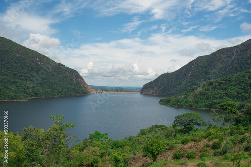 Hydrosogamoso dam Santander Colombia of the Sogamoso Hydroelectric Isagen photo